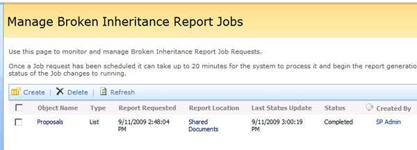 SharePoint Admin Toolkit Broken Inheritance