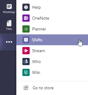 Shifts App in Teams